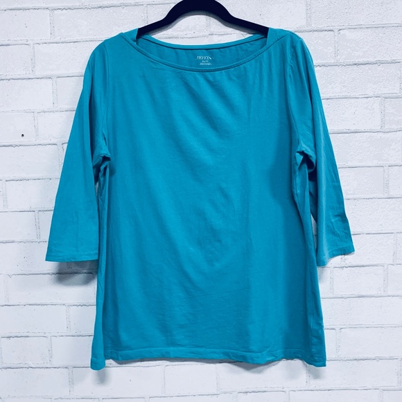 Merona Tops - Merona Knit Top - Teal 3/4 Length Sleeves - XL